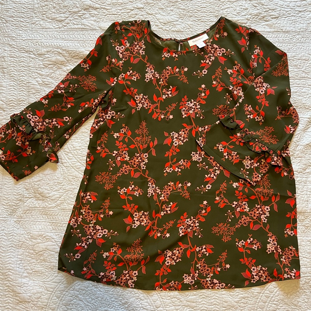 Motherhood maternity tunic blouse